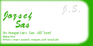 jozsef sas business card